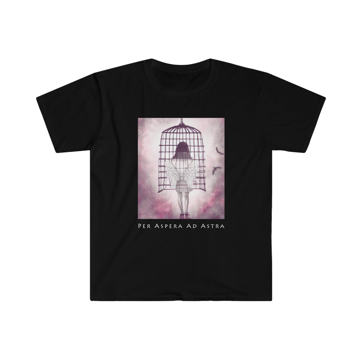 Per Aspera Ad Astra Black Unisex T-Shirt