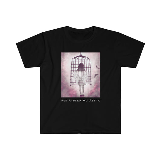 Per Aspera Ad Astra Black Unisex T-Shirt