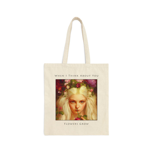 Flowers Grow Tote Bag